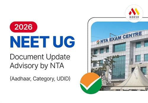 NEET UG 2026 Document Update Advisory by NTA (Aadhaar, Category, UDID)