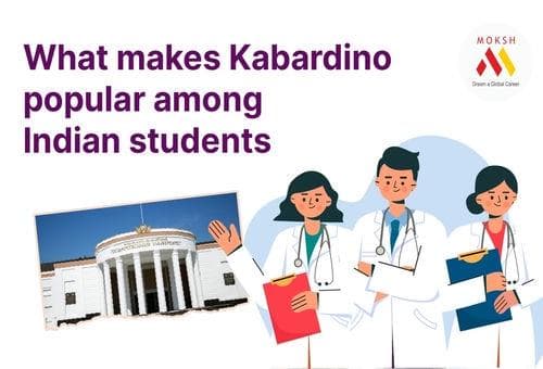 What makes Kabardino popular among Indian students?