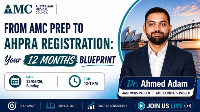 From AMC Prep to AHPRA Registration: Your 12 months Blueprint