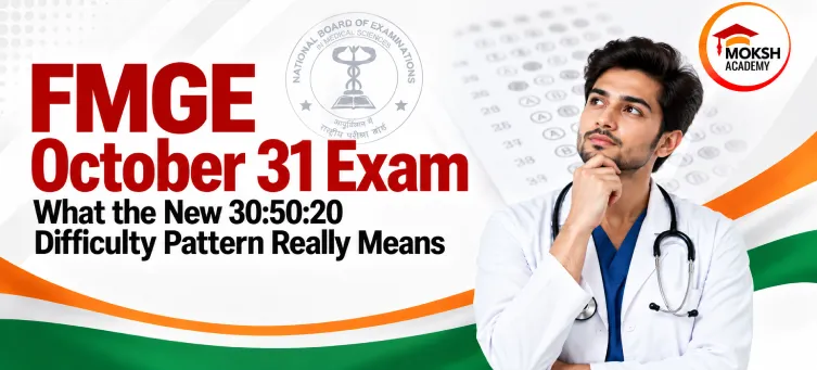 FMGE October 31 Exam: New 30:50:20 Difficulty Pattern