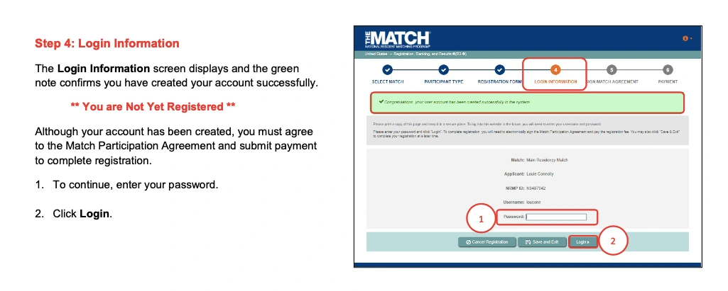 NRMP Match registration