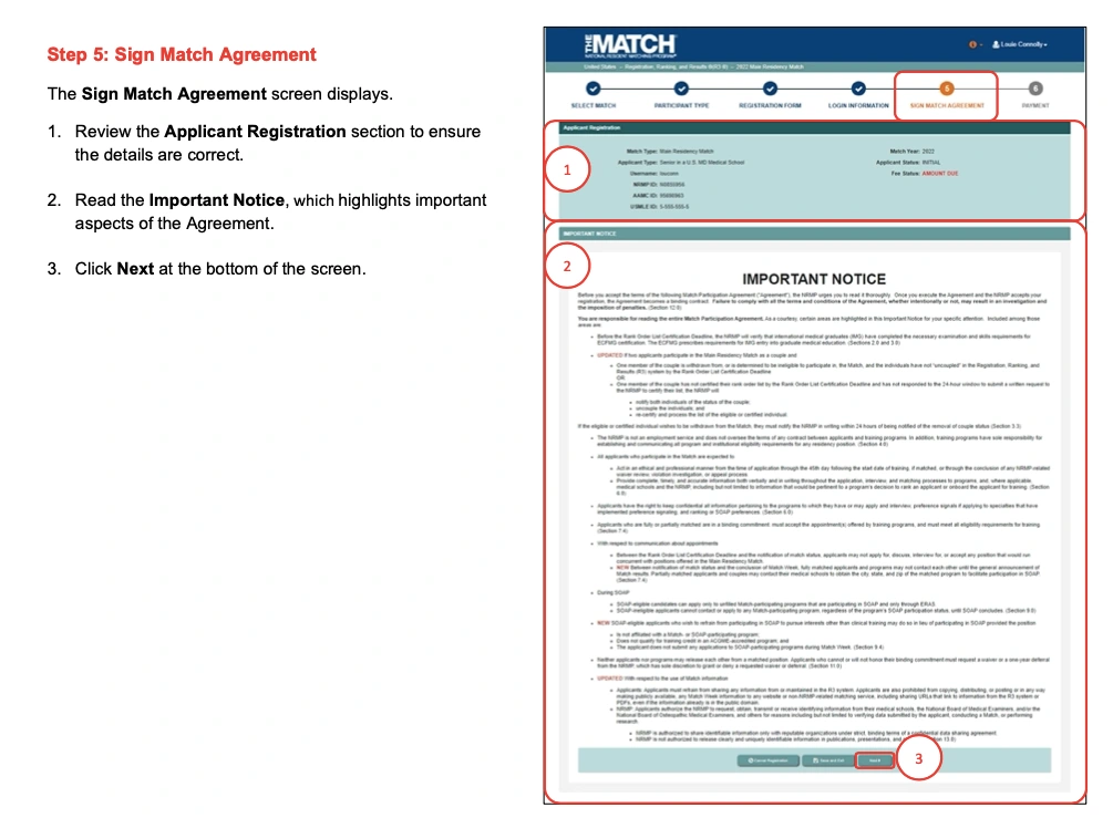 NRMP Match registration