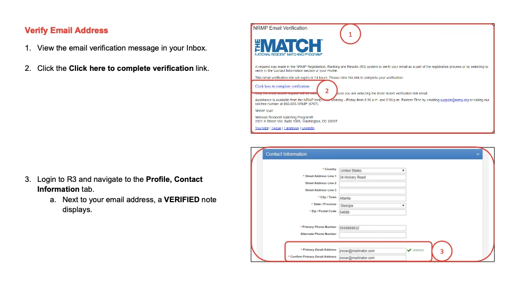 NRMP Match registration